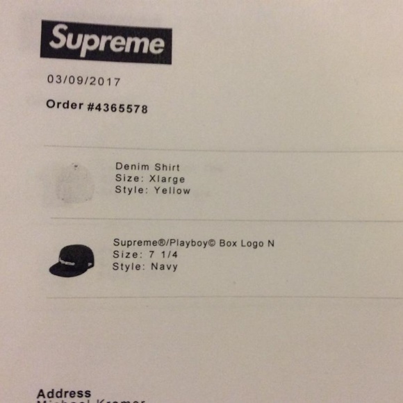Supreme Denim Long Sleeve X-Large Back Logo - Picture 7 of 8